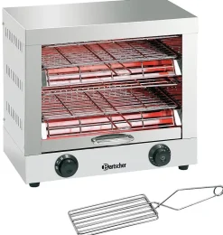 Toaster Professionnel - 2 Grilles avec Pince - Bartscher