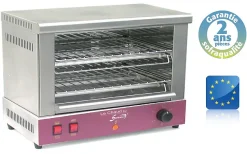 Toaster Professionnel - 505 x 250 x 80 mm - 2 étages - Large - Sofraca