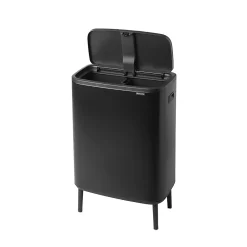 Touch Bin sur pieds 1x30 l noir mat Code O