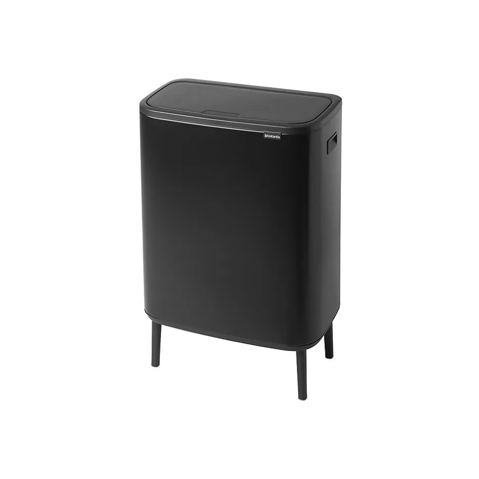 Touch Bin sur pieds 1x30 l noir mat Code O