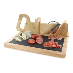 Trancheuse à charcuterie avec plateau ardoise