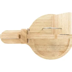 Trancheuse à charcuterie en bois - 30 x 20 cm - Ronde