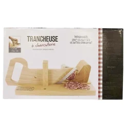 Trancheuse à charcuterie en bois