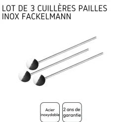 Trio cocktails shaker, doseur à alcool et 3 cuillères à cocktail inox Fackelmann Bar Concept