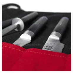 Étui à Couteaux nomade avec poignées 100% coton - KOTAI - Couteau japonais Noir 67 x 48.5 x 0.5 cm