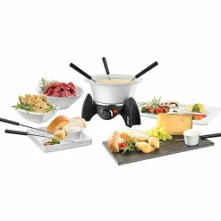 Unold Electric Fondues 0,8l 6 persons stainless steel black Schwarz (48615)