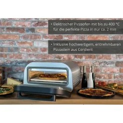 Unold Luigi Four à Pizza Électrique 9.7L - Idéal pour Pizzas Maison