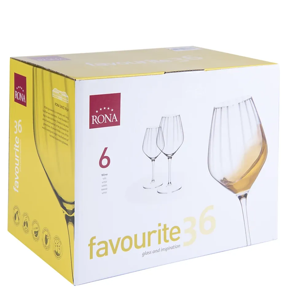Verre à vin Favourite Optic 36 cl (lot de 6)