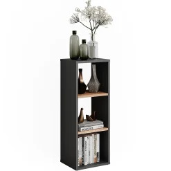 Vicco Armoire à chaussures Anthracite/chêne doré 30x80.1cm