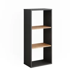 Vicco Armoire à chaussures Anthracite/chêne doré 40x90.5cm