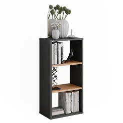 Vicco Armoire à chaussures Anthracite/chêne doré 40x80.1cm