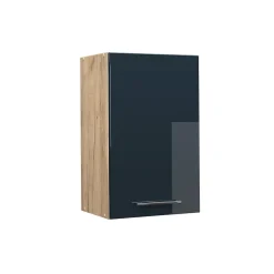 Vicco Armoire de cuisine Bleu foncé brillant 45cm