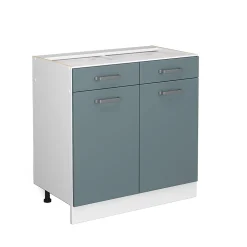 Vicco Armoire de cuisine avec tiroir Bleu-gris 80cm , sans plan de travail