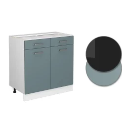 Vicco Armoire de cuisine avec tiroir Bleu-gris 80cm , sans plan de travail