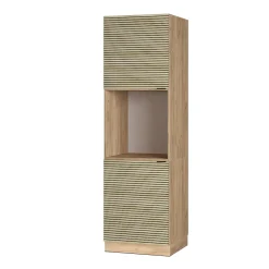 Vicco Armoire dencastrement de la cuisinière Panneau en chêne 60cm ouvert
