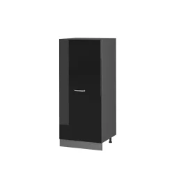 Vicco Armoire haute Noir Haute brillance 60cm