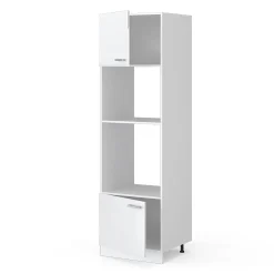 Vicco Armoire micro-ondes Blanc Haute brillance 60cm