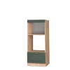 Vicco Armoire micro-ondes Vert Or Campagne 60cm ouvert
