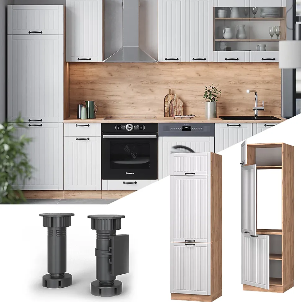 Vicco Armoire pour frigo Blanc campagne 60cm