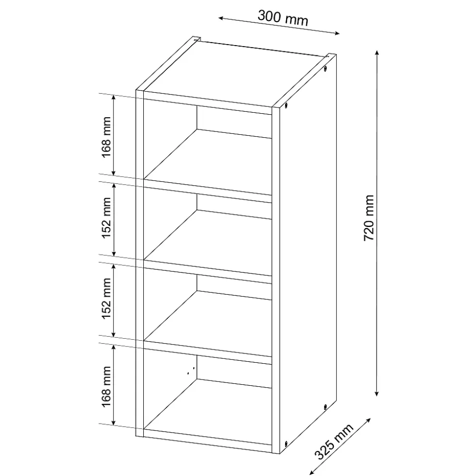 Vicco Armoire suspendue Anthracite 30cm