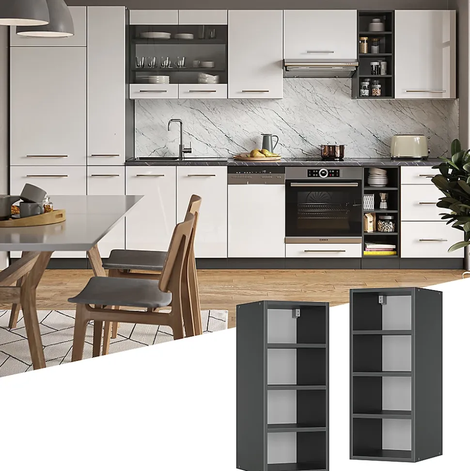 Vicco Armoire suspendue Anthracite 30cm