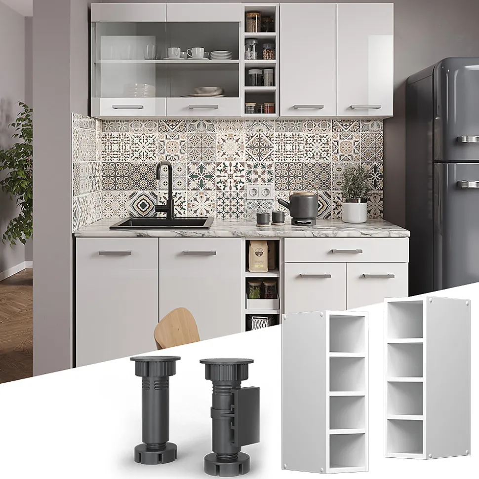 Vicco Armoire suspendue Blanc 20cm