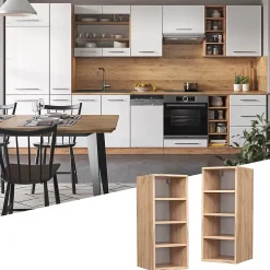 Vicco Armoire suspendue Chêne de force doré 30cm