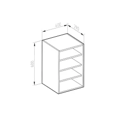 Vicco Armoire suspendue Chêne de force doré 40cm