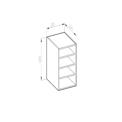 Vicco Armoire suspendue Chêne de force doré 20cm