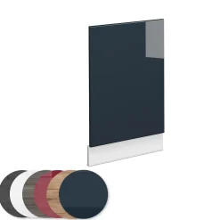 Vicco Armoires de cuisine Bleu foncé brillant 45cm , PT Chêne