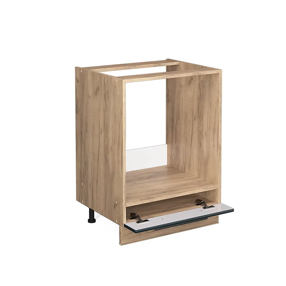 Vicco Armoires de cuisine Bleu foncé brillant 60cm , PT Marbre