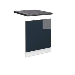 Vicco Armoires de cuisine Bleu foncé brillant 60cm , PT Anthracite