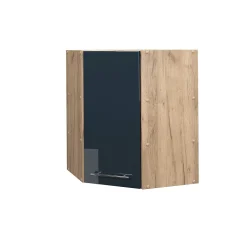 Vicco Armoires de cuisine Bleu foncé brillant 57cm