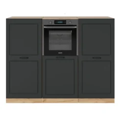 Vicco Bloc cuisine Anthracite Campagne/Chêne doré 180cm sans PT