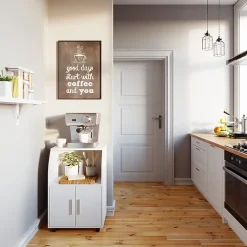 Vicco Caisson à roulettes Blanc 55x83.8cm