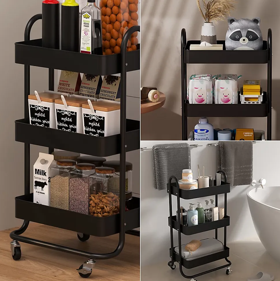 Vicco Caisson à roulettes Noir 45.9x78.7cm