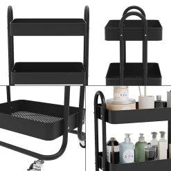 Vicco Caisson à roulettes Noir 45.9x78.7cm