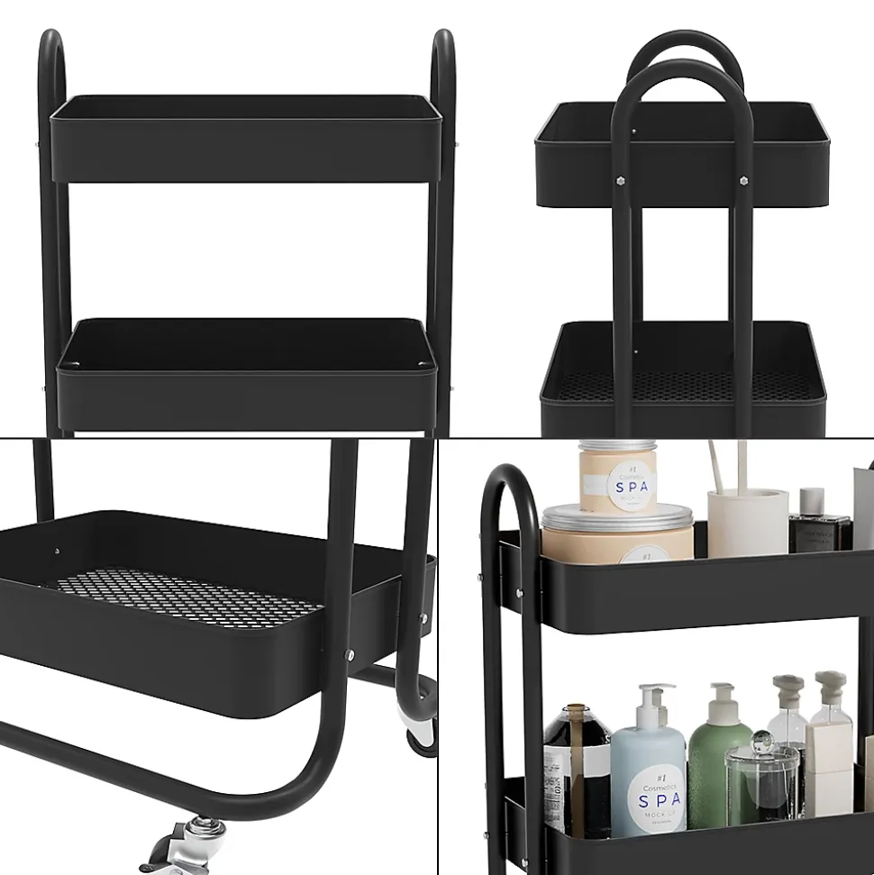 Vicco Caisson à roulettes Noir 45.9x78.7cm