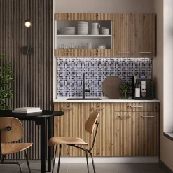 Vicco Cuisine Artisan chêne/blanc 140cm sans PT