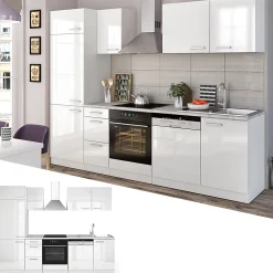 Vicco Cuisine Blanc 270cm sans PT