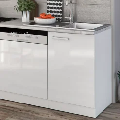 Vicco Cuisine Blanc 270cm sans PT