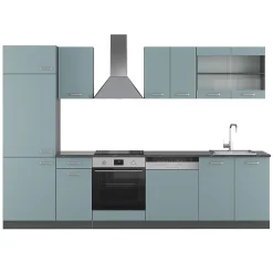Vicco Cuisine Bleu-gris/anthracite 300cm sans PT