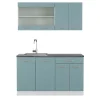 Vicco Cuisine Bleu-gris/blanc 140cm , PT Anthracite