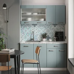 Vicco Cuisine Bleu-gris/blanc 140cm , PT Anthracite