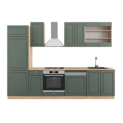 Vicco Cuisine Chêne vert et or/chêne doré 300cm , PT Chêne