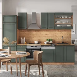 Vicco Cuisine Chêne vert et or/chêne doré 300cm , PT Chêne