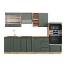 Vicco Cuisine Chêne vert et or/chêne doré 280cm , PT Chêne