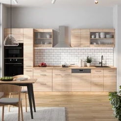 Vicco Cuisine complète Sonoma/Chêne doré 350cm , PT Anthracite