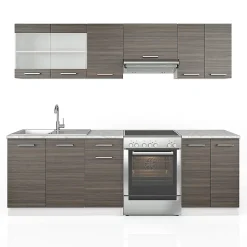 Vicco Cuisine Gris noble 240cm , PT Marbre