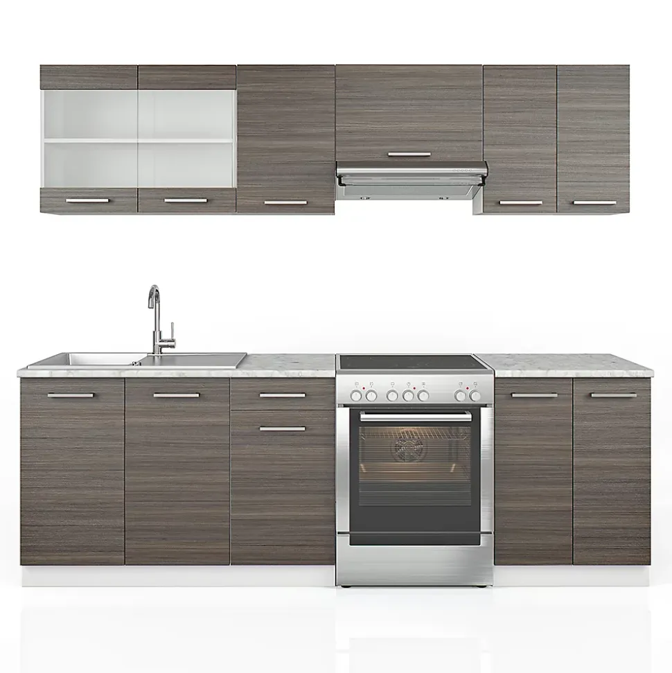 Vicco Cuisine Gris noble 240cm , PT Marbre